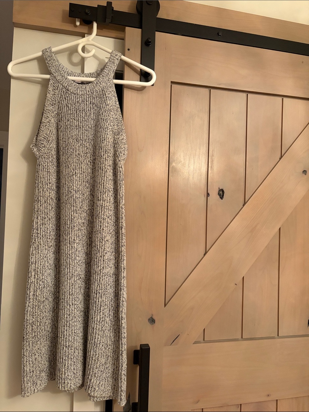 Xhilaration Heather Gray Knit Swing Dress